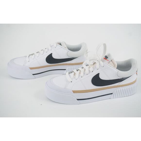 Nike Women's Court Legacy Lift Tennis Shoes Sz 7 White DM7590-100 Platform NIB - Picture 4 of 10